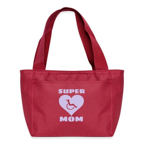 Super wheelchair mom, super mama - Recycled Lunch Bag