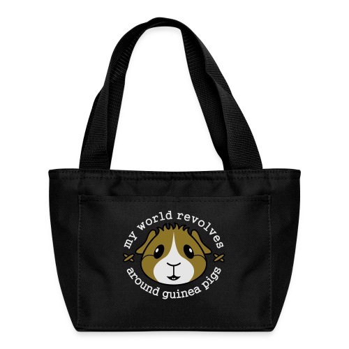 My World Revolves Around Guinea Pigs - Recycled Insulated Lunch Bag