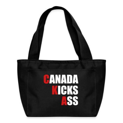 Canada Kicks Ass Vertical - Recycled Insulated Lunch Bag