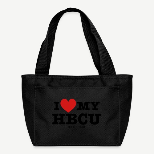 I Love My HBCU - Women's Black, Red and White T-Sh - Recycled Lunch Bag