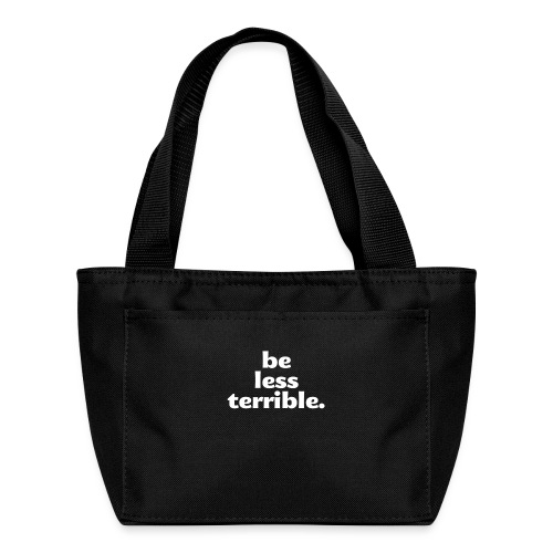 Be Less Terrible Ceramic Mug - Recycled Lunch Bag