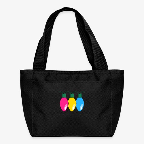 Pansexual Pride Christmas Lights - Recycled Lunch Bag