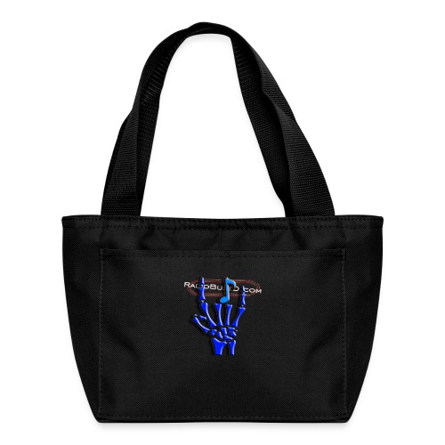 Rock on hand sign the devil's horns RadioBuzzD - Recycled Lunch Bag