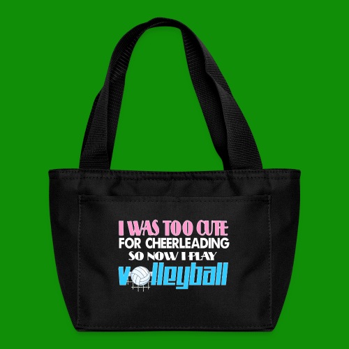 Too Cute For Cheerleading Volleyball - Recycled Lunch Bag