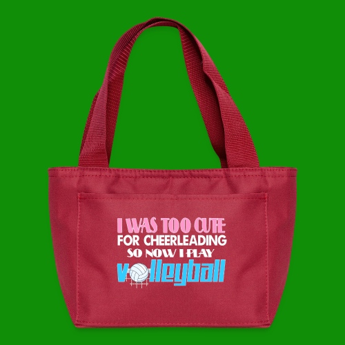 Too Cute For Cheerleading Volleyball - Recycled Insulated Lunch Bag