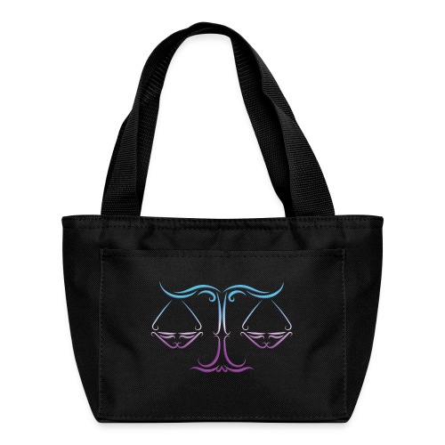 Libra Zodiac Scales of Justice Celtic Tribal - Recycled Lunch Bag