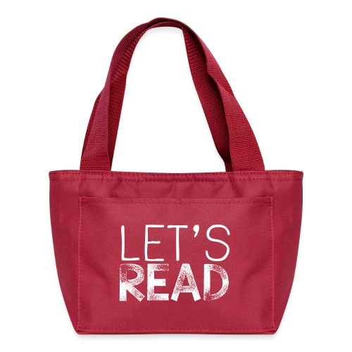 Let's Read Teacher Pillow Classroom Library Pillow - Recycled Insulated Lunch Bag