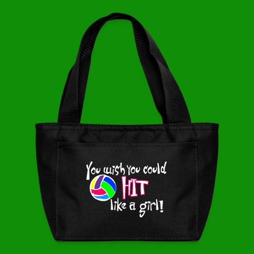Hit Like a Girl Volleyball - Recycled Insulated Lunch Bag
