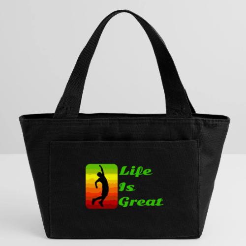 Life Is Great - Recycled Insulated Lunch Bag