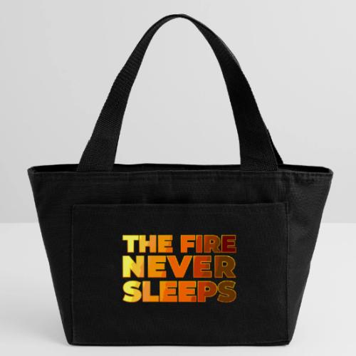 The fire never sleeps - Recycled Insulated Lunch Bag