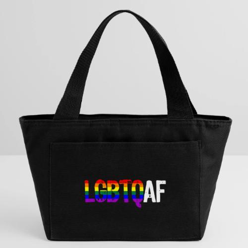 LGBTQ AF LGBTQ as Fuck Rainbow Pride Flag - Recycled Insulated Lunch Bag