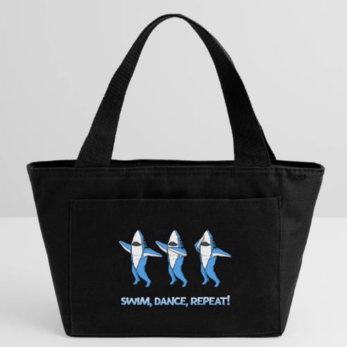 Dancing Sharks - Swim, Dance, Repeat - Recycled Insulated Lunch Bag