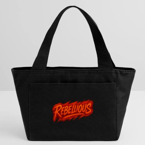Rebellious Graffiti Neon Orange Streetwear T-Shirt - Recycled Insulated Lunch Bag
