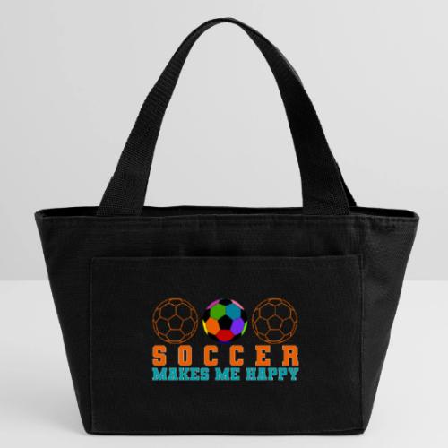Soccer Makes Me Happy - Recycled Insulated Lunch Bag