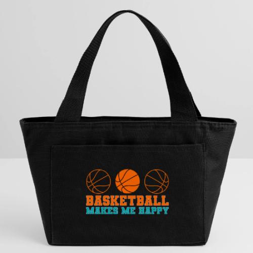 Basketball makes me happy - Recycled Insulated Lunch Bag