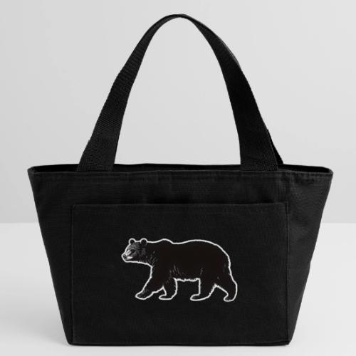 Midnight Black Bear - Recycled Insulated Lunch Bag