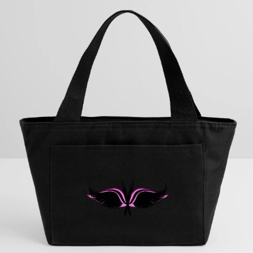 Lash Tweezer Wings black - Recycled Insulated Lunch Bag