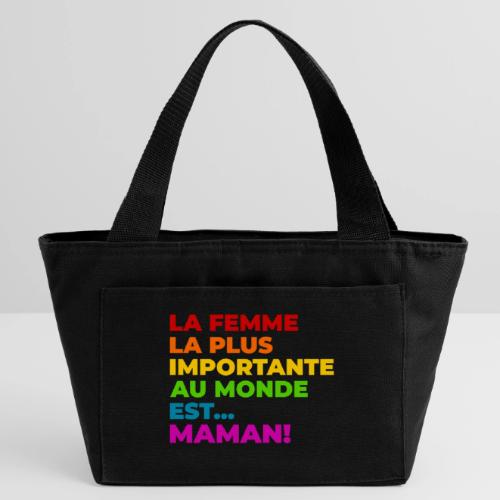 Maman : la femme la plus importante du monde - Recycled Insulated Lunch Bag