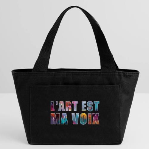 Art is my voice - Recycled Insulated Lunch Bag