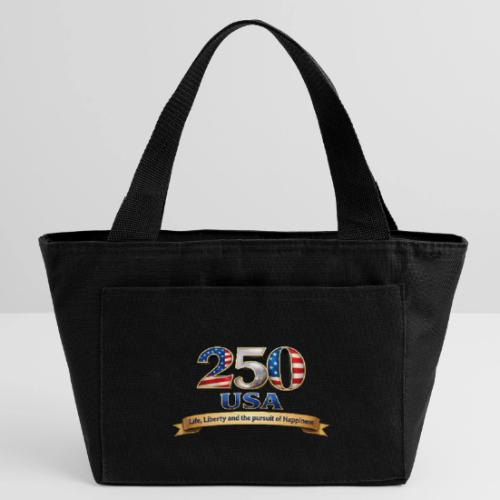 250 USA Liberty Banner - Recycled Insulated Lunch Bag