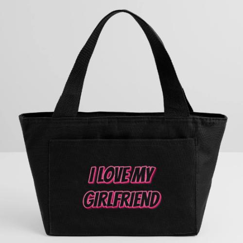 I Love My Girlfriend T-Shirt - Customizable - Recycled Insulated Lunch Bag