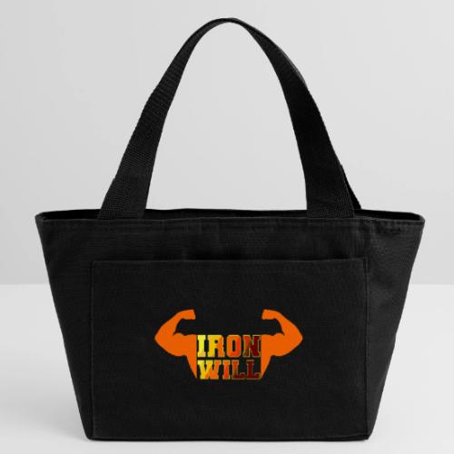 Bodybuilding: Iron Will Power - Recycled Insulated Lunch Bag
