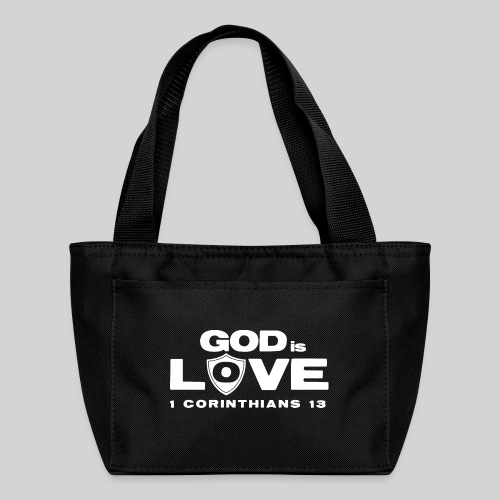 FF GOD IS LOVE WHITE - Recycled Insulated Lunch Bag