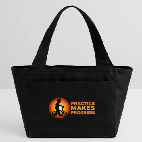 Practice makes progress - Recycled Insulated Lunch Bag