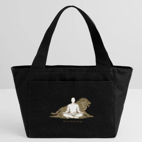 Silence Builds Kings Meditation Lion - Recycled Insulated Lunch Bag