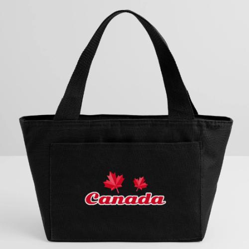 Canada with two maple leaves - Recycled Insulated Lunch Bag