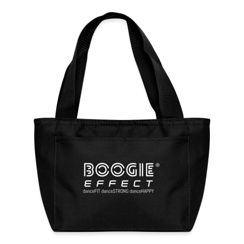 boogie effect fit strong happy logo white - Recycled Insulated Lunch Bag