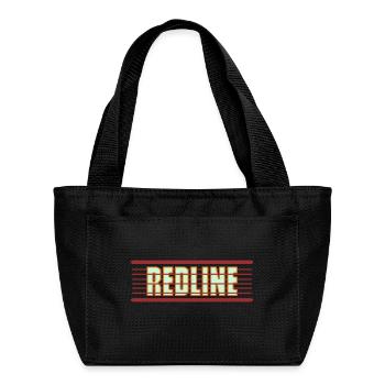 Redline Retro Neon - Recycled Insulated Lunch Bag - black - Front