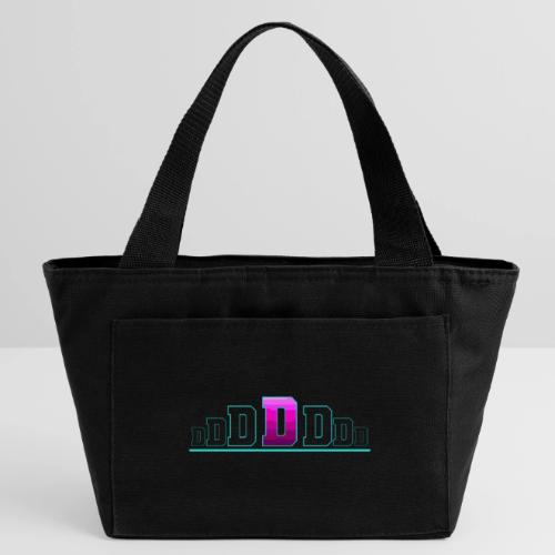 Letter D – Capital Varsity Alphabet Monogram - Recycled Insulated Lunch Bag