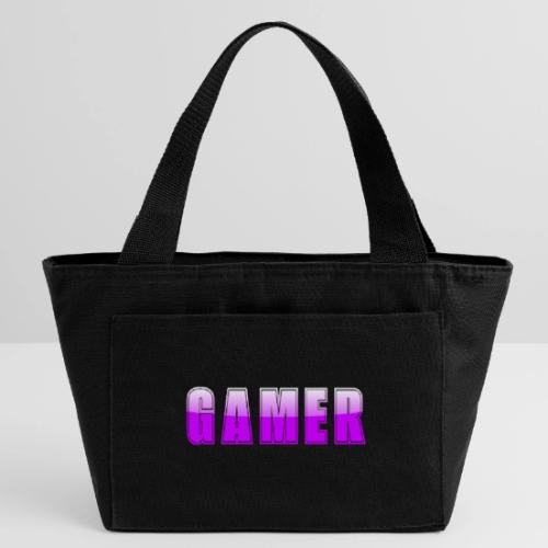 Gamer Purple Glossy Collegiate Design - Recycled Insulated Lunch Bag