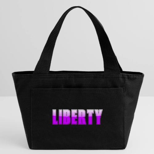 Liberty Typography Graphic Design - Recycled Insulated Lunch Bag