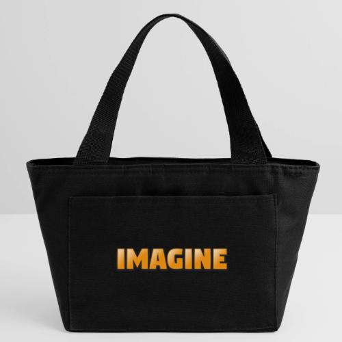 Imagine Word Art – Creative Gradient Design - Recycled Insulated Lunch Bag