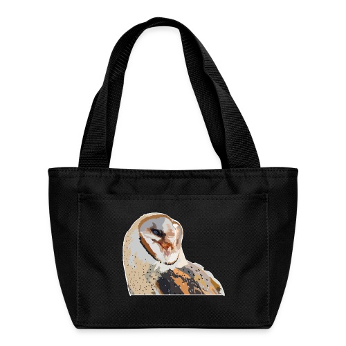 Majestic Barn Owl - White and Brown Owl - Wildlife - Recycled Insulated Lunch Bag