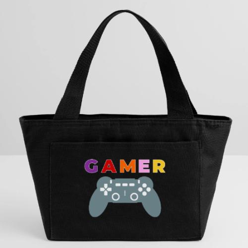 Colorful Gamer Controller Graphic - Recycled Insulated Lunch Bag
