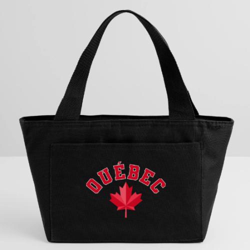 Quebec with maple leaf - Recycled Insulated Lunch Bag