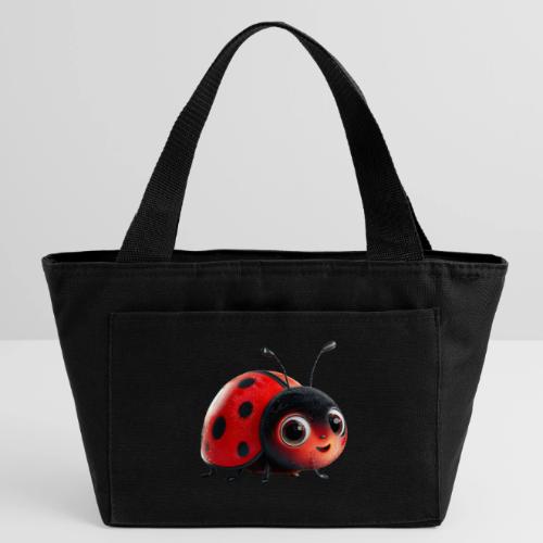 Adorable Cartoon Ladybug with Big Eyes - Recycled Insulated Lunch Bag