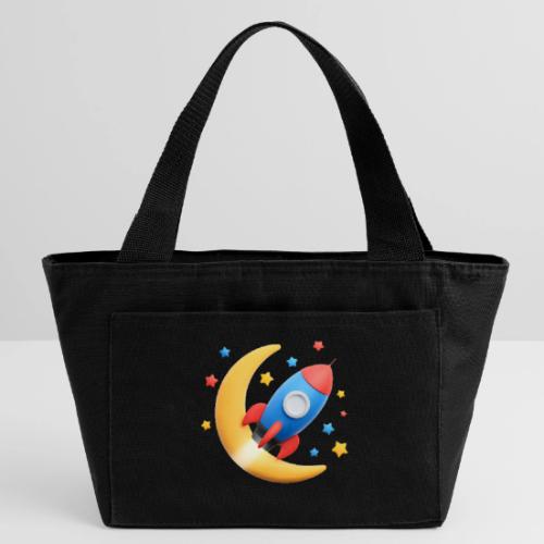 Rocket to the Crescent Moon - Recycled Insulated Lunch Bag