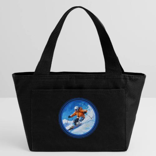Skiing: On the Edge - Recycled Insulated Lunch Bag