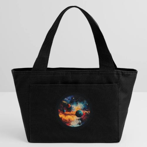 Cosmic Brush Planets - Recycled Insulated Lunch Bag