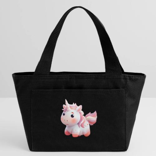 Sweet Cartoon Pink Unicorn - Recycled Insulated Lunch Bag