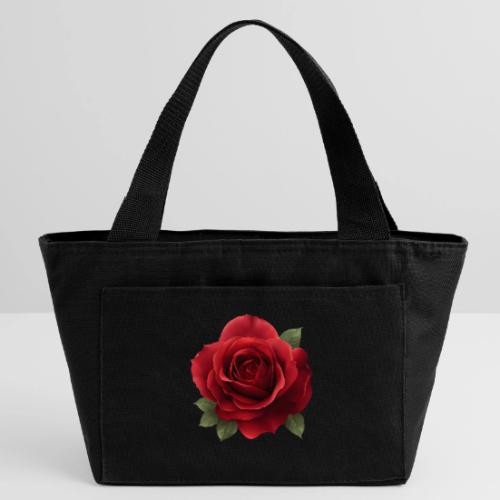 Rose: Crimson Bloom Elegance - Recycled Insulated Lunch Bag