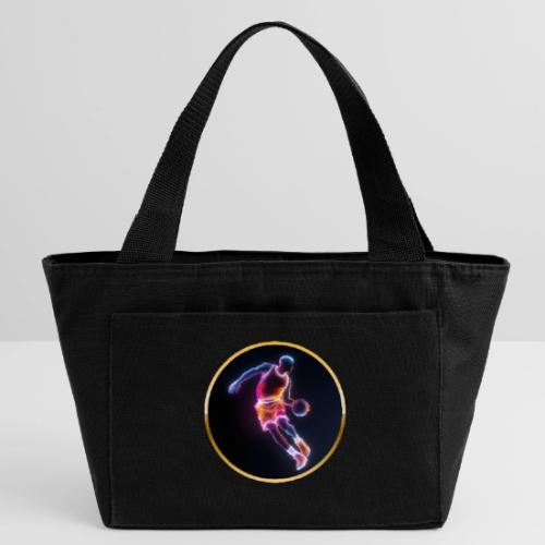 Neon Basketball Player - Recycled Insulated Lunch Bag
