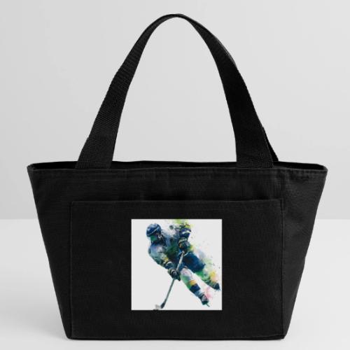 Hockey: Frozen Motion - Recycled Insulated Lunch Bag