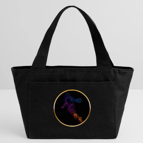 Basketball: Neon Jump Shot - Recycled Insulated Lunch Bag