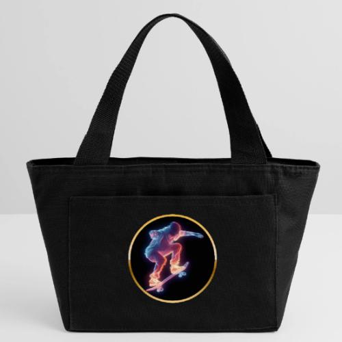 Skateboarding: Neon Skate Orbit - Recycled Insulated Lunch Bag