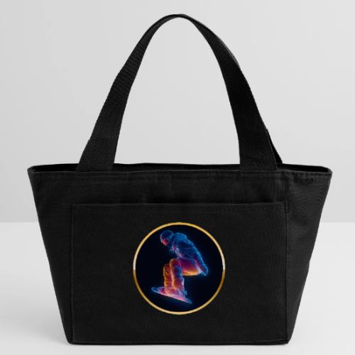 Snowboarding: Arctic Neon Leap - Recycled Insulated Lunch Bag